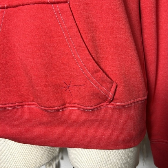 Venice 291 Coral Red Hoodie Size 02/M - Picture 4 of 10